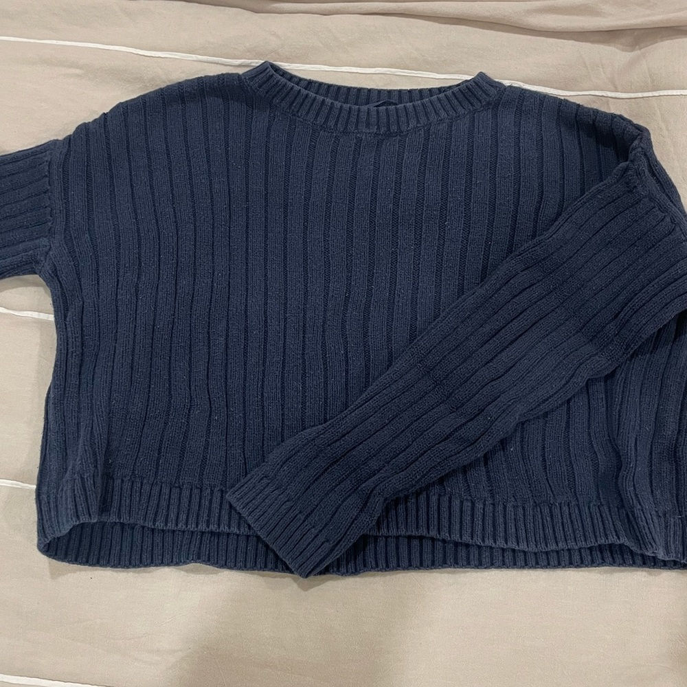 LA Hearts Ribbed Boxy Sweater
